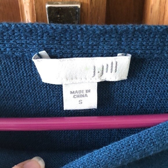 J Jill size small blue/green sweater - Picture 3 of 7
